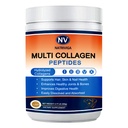 Multi Collagen Peptides Powder - Type I, II, III, V, X - Hydrolyzed Collagen Peptides with Vitamin C Hyaluronic Acid, Supports Skin Hair Nail & Joint, Grass-Fed, Non-GMO, 35 Servings