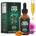 SuperBonsai Super Pečeň podpora s mliekom bodka - All Natural Pečeň očistiť Detox a pomoc na opravu - Lekár-formulované Pečeň doplnok - Tekuté bylinné doplnky pre zdravie pečene - 1 mesiac dodávky