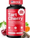 3 v 1 Tart Cherry Extract Kapsule s kurkumovým a zelerovým semenom pre nohy a spoločnú podporu Kyselina močová Pilulky čistiť a čistiť, 60 Veggie Kapsule vyrobené v USA