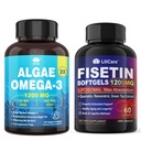 Fisetínové doplnky + Vegan Omega-3 Algae olej