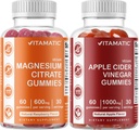Vitamatic Magnézium & Apple Cider Ocogar Gummies - 60 Vegánsky gróf