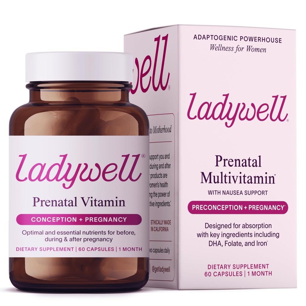 Ladywell Prenatálne multivitamínové počatie, tehotenstvo a popôrodné 