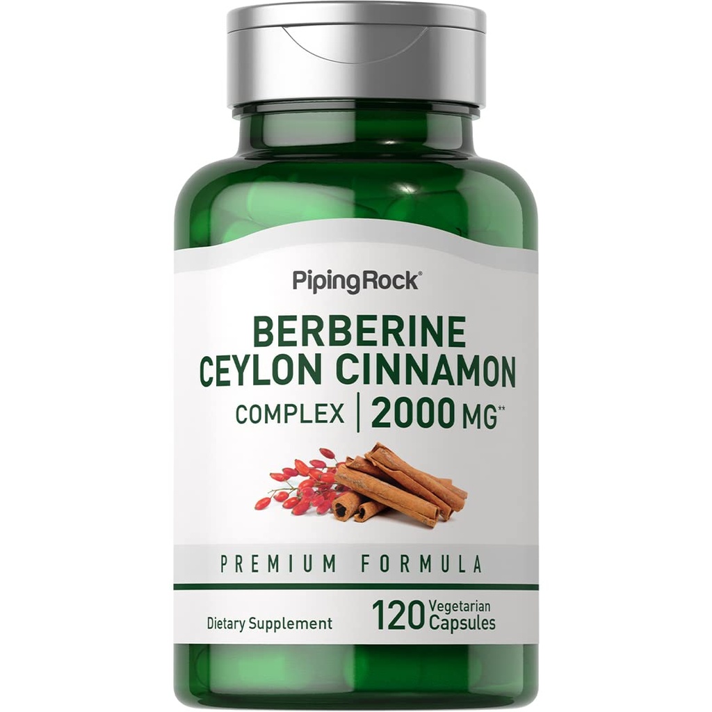 Piping Rock Berberine HCI Ceylon škoricový komplex 