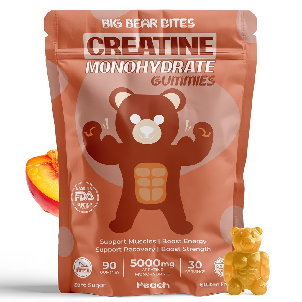 Kreatín Monohydrát Gummy pre mužov a ženy 