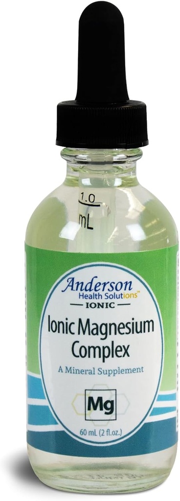 Anderson New Ionic Magnesium Complex, Liquid Magnesium Supplement, Trace Mineral Drops, 30 Servings (2 oz)