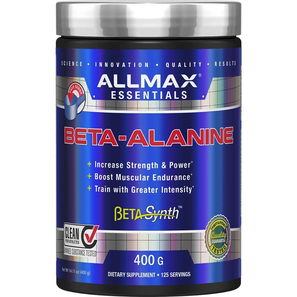 ALMMAX Nutrition Beta-Alanin Powder, Performance Enhancer for Strength & Endurance, 400g (14.11 oz)
