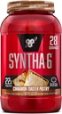 BSN SYNTHA-6 Premium Protein Powder with 6g of Fiber, Whey Protein, Micellar Casein, Milk Protein Isolát Blend, 5g Tuk, Škorica Toaster Pestiry, 28 Servings (Packaging May Vary)