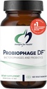 Dizajn pre Zdravie Probiophage DF - Bakteriophage Prebiotic + Probiotic Supplement - Probiotiká pre Trávenie + Imunitná podpora - Dairy Free Pre and Pro Biotics in Meadyed Release Kapsule (120 gróf)