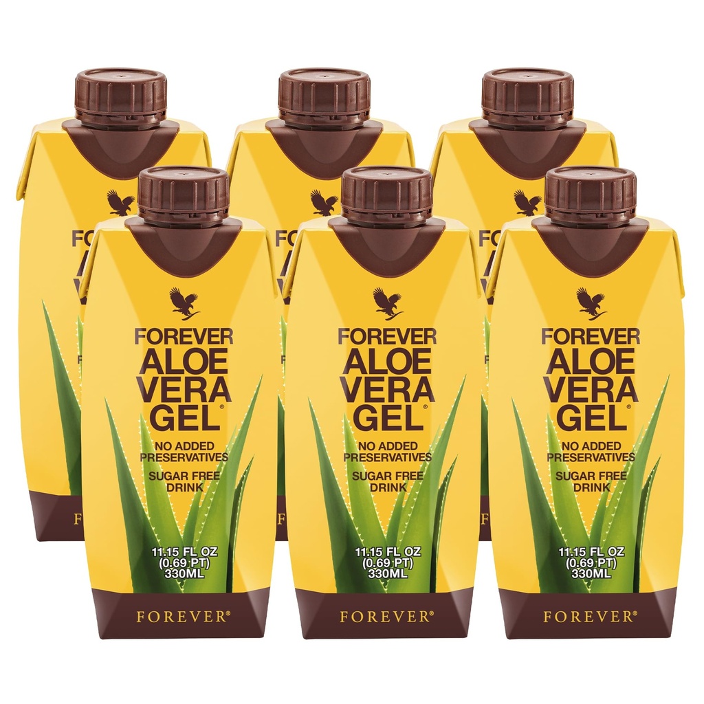 Forever Living - Aloe Vera Gel - 99,7% Pure Inner Leaf Aloe Vera Juice - Conservative-Free - 11.15 fl oz (pack of 6)
