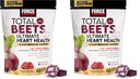 Force Factor Total Beets Ultimate Heart Health Chews for Blood Pressure Support,Beetroot Powder,CoQ10,B Vitamins&Grapeseed Extract for Blood Flow & Energy,Pomegranate Berry,60 Soft Chews,(Pack of 2)