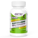 Deva Vegán Glukozamín MSM & Chondroitín + kurkuma, CMO, Boswellia, kyselina hyalurónová a viac, zlepšenie neživočíšnej formy, 90 tabliet
