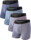 BAMBOO COOL Pánske Ultra priedušné spodné prádlo,No Riding Up Boxer Briefs with ComfortFlexible Waistband,Mbalenie