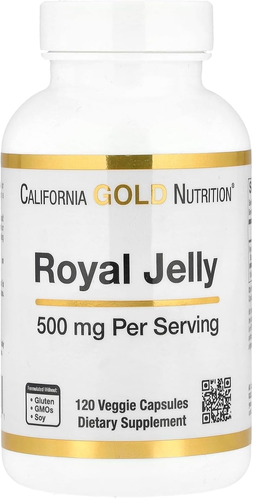 California Gold Nutrition Royal Jelly, 500 mg, 120 Veggie Capsulas