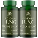 Liposomal Lung Cleansemax Supplement with Mullein Leaf Extract, Elderberry Fruit Extract, Quercetin + 13 Herbs & Vitamins, Enhanced Absorption, Refreshing Breathing Experience, 120 Capsules