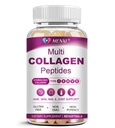 Multi Collagen Peptides Softgel for Women & Men - Type I, II, III, V, X - Hydrolyzed Collagen Peptides with Biotin, Vitamin C & Hyaluronic Acid - Support Skin, Hair, Nail & Joint - Non-GMO, 60 Softgel