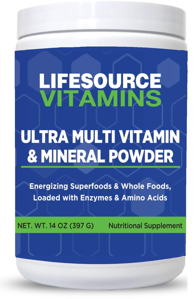 Životzdroj Vitamíny Ultra Multivitamínový a minerálny prášok - celá potrava na báze - 30 dní