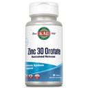 KAL Zinok Orotate 30 mg, Trvalé uvoľňovanie, oneskorené zinkové tablety, Imunitná podpora Supplement, Protein Synthesis, Metabolizmus, Energetická podpora, Vegan, Gluten Free, 60-dňová záruka, 90 Servings, 90 tabliet