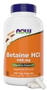 Betaín HCl 648mg 240 Veg Kapsule (dávka 2) - Digestívne enzýmy Supplement - obohatené o Pepsin Proteáza pre Proteázu proteínov