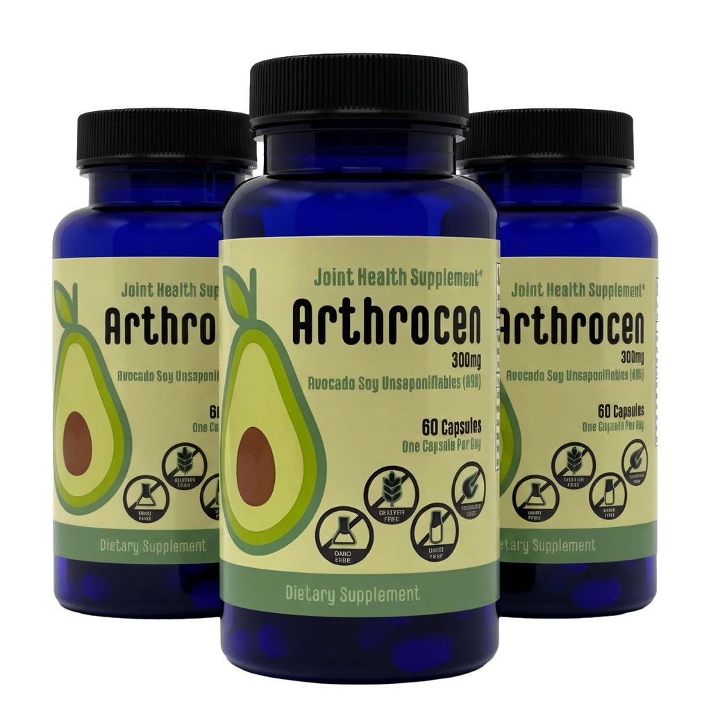 Joint Health Supplement, 300Mg Avocado Soy Nezmydelniteľné, Non-GMO, Dairy Free, Gluten Free & Shellfish Free, 60 Day Supply, One Capsule per Day (6 mesiacov)...