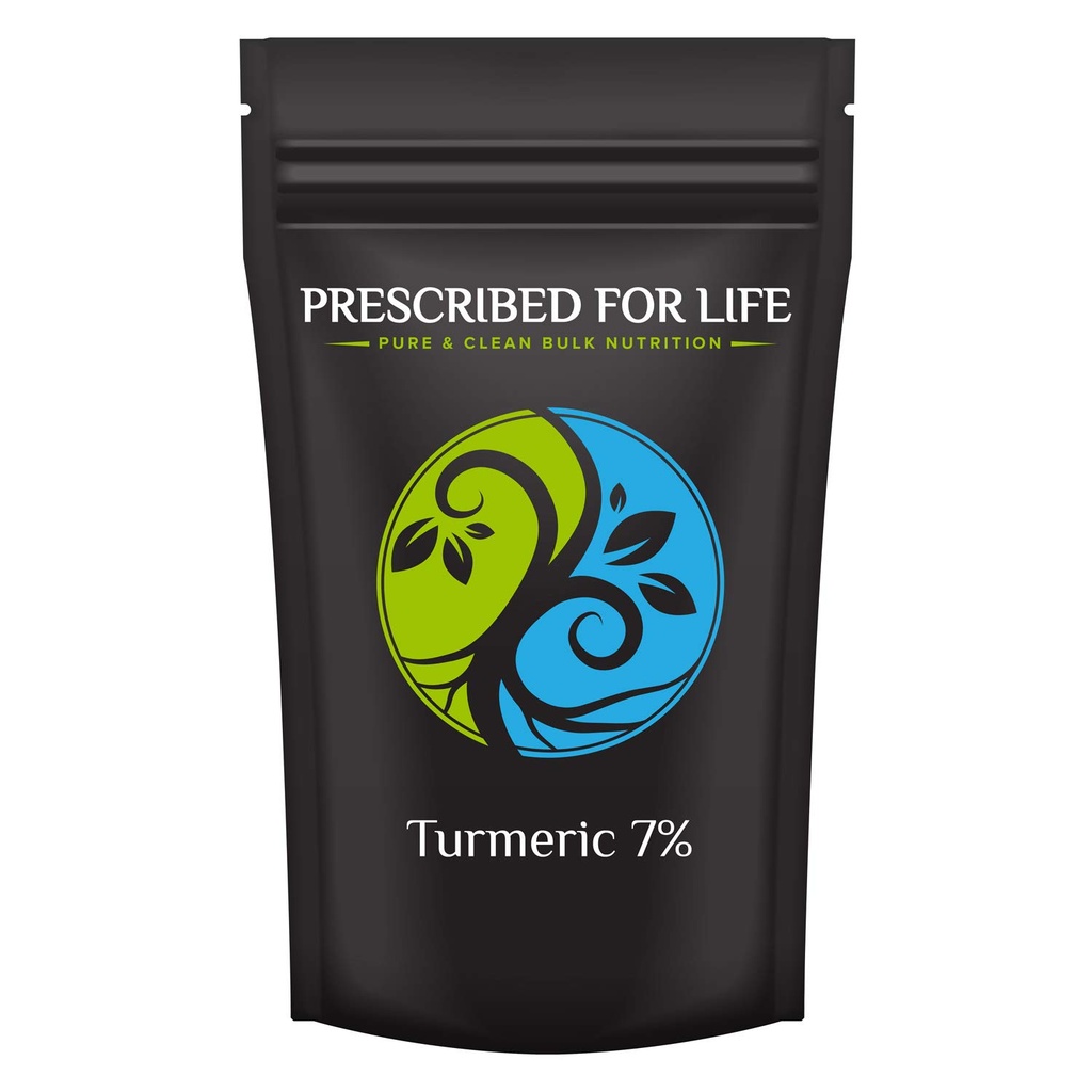 Prescribed For Life Turmeric Powder 95% | Curcuma en Polvo | Bulk Pure Tumeric Powder for Cooking, Skin Care, Golden Milk Latte Tea, and More | Antioxidant Rich | Non GMO, Vegan | No Fillers, 2 kg