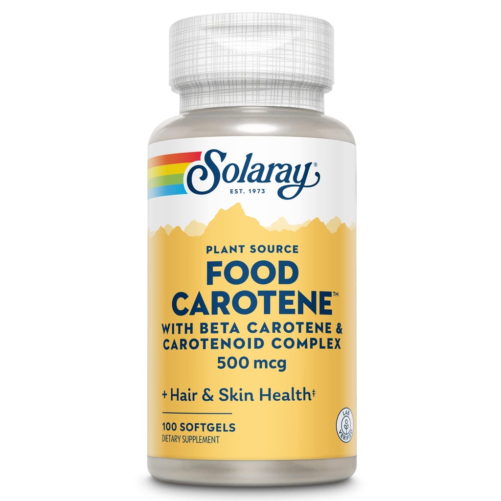 SOLARAY Food Carotén, vitamín A 10000 IU 