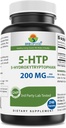 Brieofood 5-HTP 200mg per Serving - 240 Kapsule - 5-Hydroxytryptofán od Healthy Relaxation - 3. Party Lab Tested