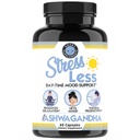 Angry Supplements Stress Less Day-Time Mood Support Pills – Natural Stress Relief with Ashwagandha, Rhodiola, L-Theanine, Magnesium & B Vitamins– Calm Focus & Mental Clarity – 60 Capsules (1-Bottle)