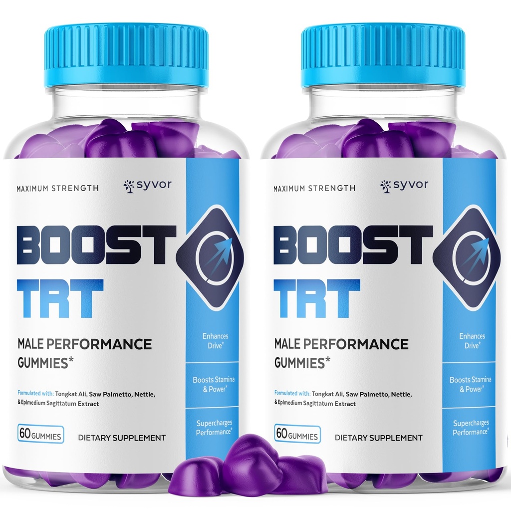 (2 Pack) Boost TRT Gummies, Official BoostTRT Gummys with All Natural Ingredients, Advanced Health & Wellness Support Formula with Max Strength Premium Active Lifestyle Vitamins (120 Gummies)