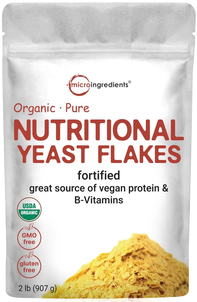 Micro Ingrediencie Organic Fortified Nutritional Cutest Flakes, 2lb (32oz) 