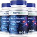 (3 Pack) NervEase - NervEase Support Capsules Advanced Formula Maximum Strength, Daily Premium Pills All Natural Ingredients Vitamins Support for Overall Health & Wellness, 180 Capsules for 3 Months