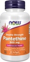 NOW Foods Supplements, Pantethine (Coenzyme A Precursor) 600 mg, Double Strength, Cardiovascular Health*, 60 Softgels