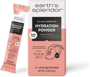 Earth's Splendor Electrolytes Powder Packets Sugar Free White Peach Hydration Sticks with Essential Vitamins for Energy & Sports Performance Travel-Friendly Single-Serve Packets for Daily Use 10 Pack