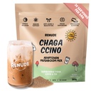 Renude Chagaccino - Chaga Mushroom Powder, Mushrom Coffee Drink Mix s adaptogénmi, prírodnou energiou a imunitnou podporou, Vegan, Keto, Powder Zero Calorie Mushrom Blend - 30 Služieb