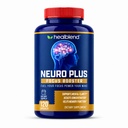 healblend Neuro Plus Focus Booster - Advanced Brain Suplement with Vitamin B6, B12, Folát - Zlepšuje pamäť, koncentrácia, duševné jasnosť a kognitívne funkcie