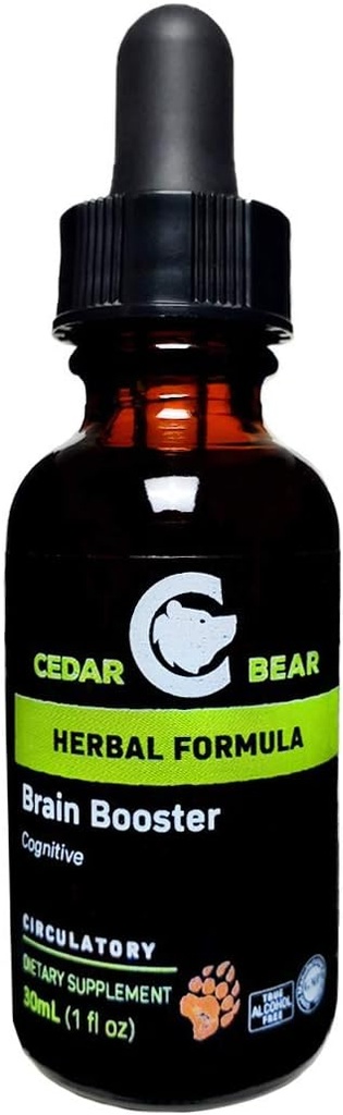 Cedar Bear Booster a Liquid bylinné doplnky To je všeobecná podpora pamäte a vitality 1 Fl Oz