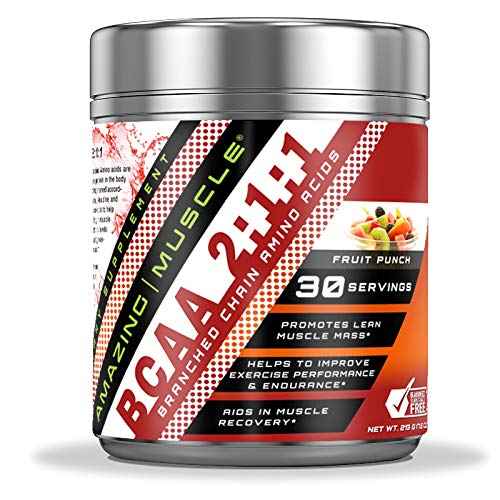 Amazing Muscle BCAA 2:1:1 Rozvetvený reťazec Aminokyseliny Doplnok 