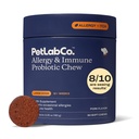 PetLab Co. Alergia & Immune Daily Probiotiká pre psy. Podporuje kyslú výrobu, sezónne alergie, intermitentné svrbenie, Gut & Digestive zdravie pre veľké psy - 30 Žuvačky - balenie máj Vary
