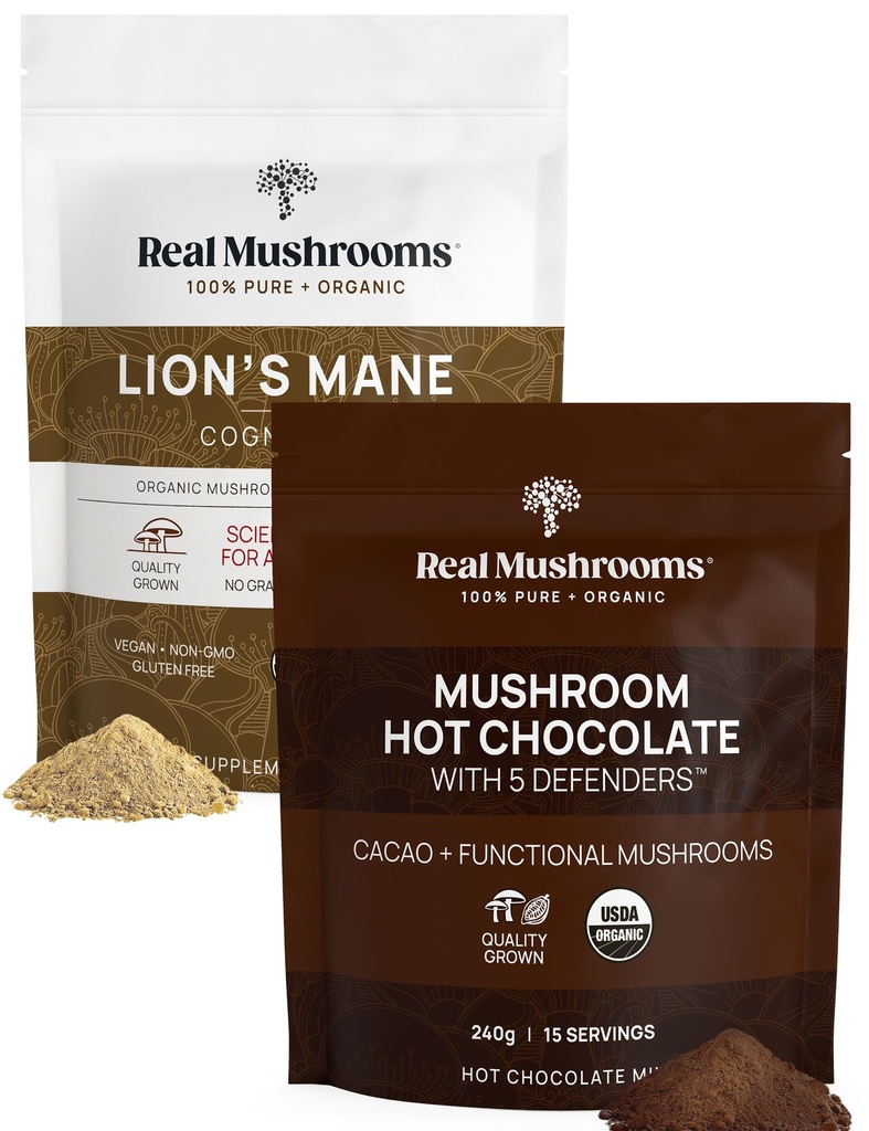 Skutočné Huby horúca čokoláda mix (15 Servings) a Lion