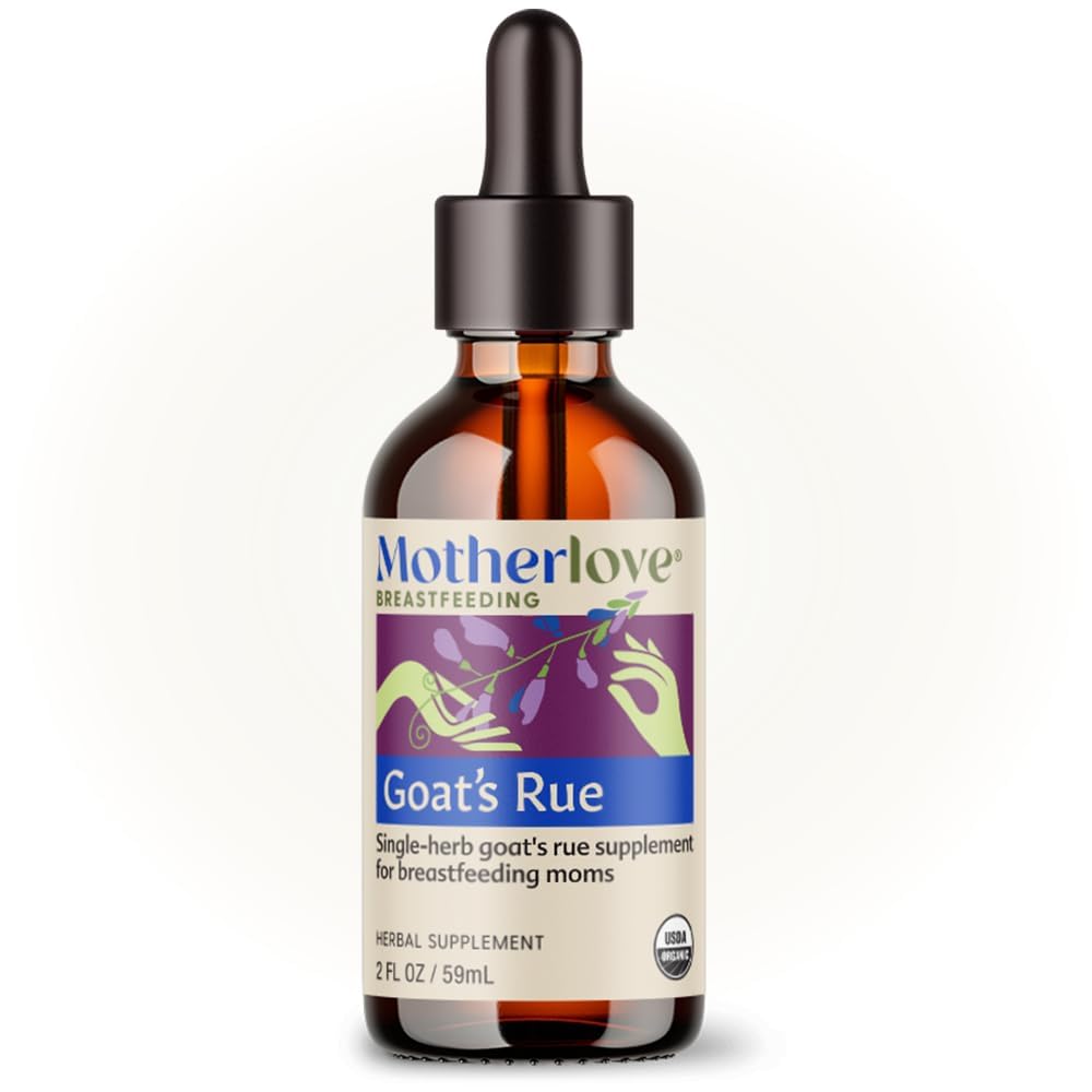 Materská láska Haí Rue (2 Ounce Tincture) Laktácia Doplnky pre rozvoj prsného tkaniva a prsného mlieka Optimalizácia AUDA Certified Organic, Vegan, Kosher, Soy-free
