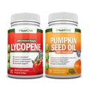 Nutrionn Pumpkin Seed Oil Softgels Lycopene Kapsule Combo - Cielená podpora zdravia prostaty a močových ciest