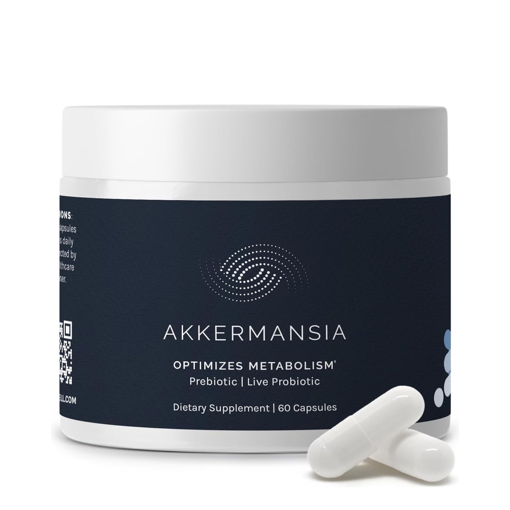 InfiniWell Akkermansia Probiotikum pre trávivé zdravie - Podpora zdravej dlhovekosti, Imunita & A Balanced Gut Mikrobiome s Akkermansia Muciniphila Probiotiká (60 kapsúl)