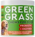 PAWFECTCHEW Pes Pee Grass Pomocník - Trávenie liečba pre psov Moč - Psie neutralizátor moču pre trávy Burns Spots - Pes Pee Lawn Repair Treats with Probiotics - Made in USA - 120 Žuvačky