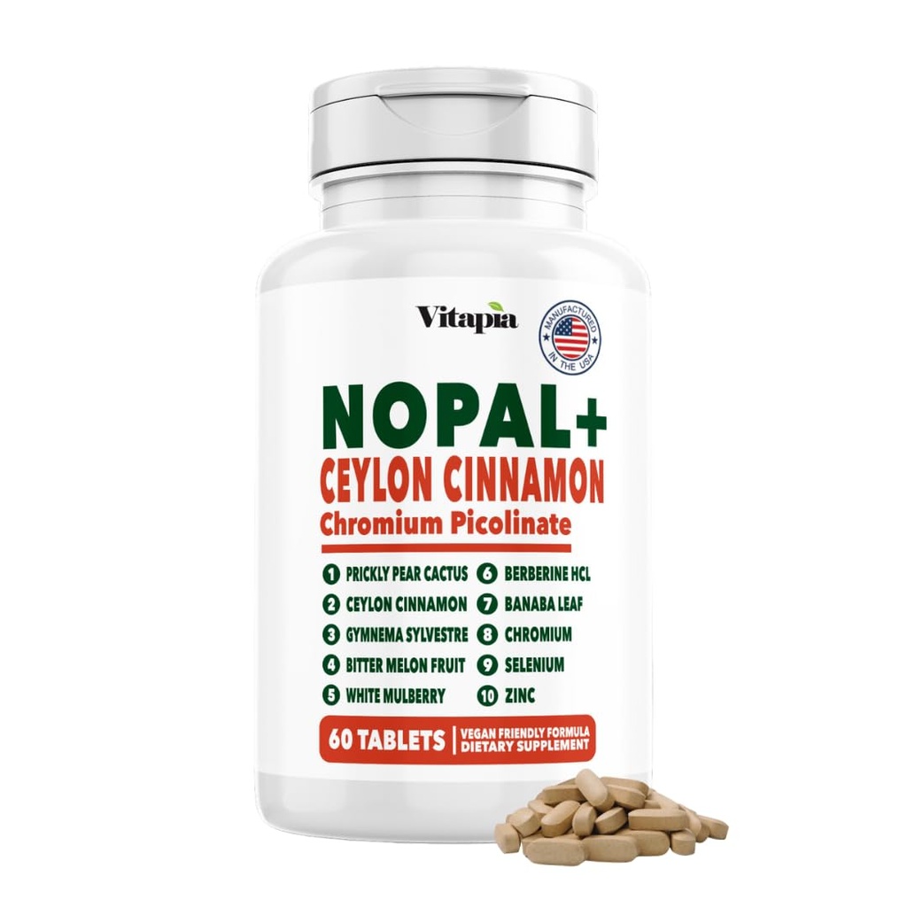 Vitapia Nopal Cactus Extract od Antioxidant, Koža, Metabolizmus, Wellness, Podpora zdravia srdca - 60 Multi Kapsule - Non GMO, Gluten Free Supplement