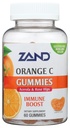 ZAND Imunity Orange Vitamin C Gumies, Wellness and Immune Suplement, Chewable Vitamin C w/Citrus Bioflavonoidy, Rose HIPS and Acerola, Vegan, Gluten Free, 60-Day Guarantee, 30 Servings