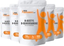 BulkSupplementments.com N-acetyl Glukozamín prášok - NAG prášok, glukozamín 750 mg, Glukozamín doplnok - Glukozamín prášok, bez lepku, 750 mg na porciu, 5 kg (11 lbs) (dávka 5)