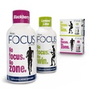 Focus Shots with Trilogine, Stay Sharp, Zero Sugar Energy Boost, Variety Pack, 24 Gróf (1,93 fl oz), Blackberry, Citrónová vápenná chuť