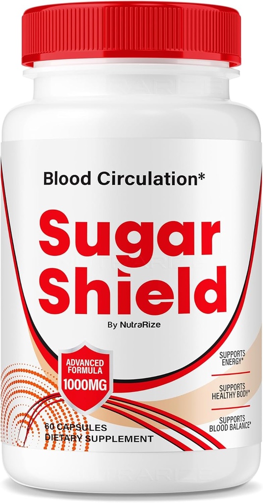 NutraRize Sugar Shield Blood Support Pills, Maximálna sila Formula, Sugar Shield Capsules, Natural Blend Complex, Sugar Shield Reviews (60 Kapsule)