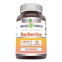 Amazing Formules Berberine 1000mg Per Serving 120 Capsules Supplement 