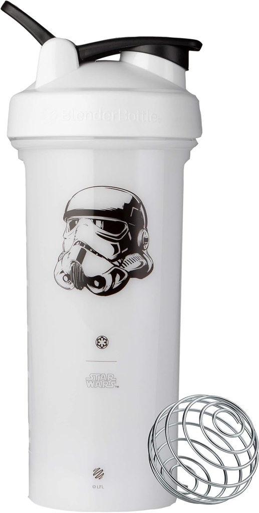 BlenderBottle Star Wars Shaker Bottle Pro Series Perfektné pre proteín Shake a pre cvičenie, 28-Ounce, Stormtrooper