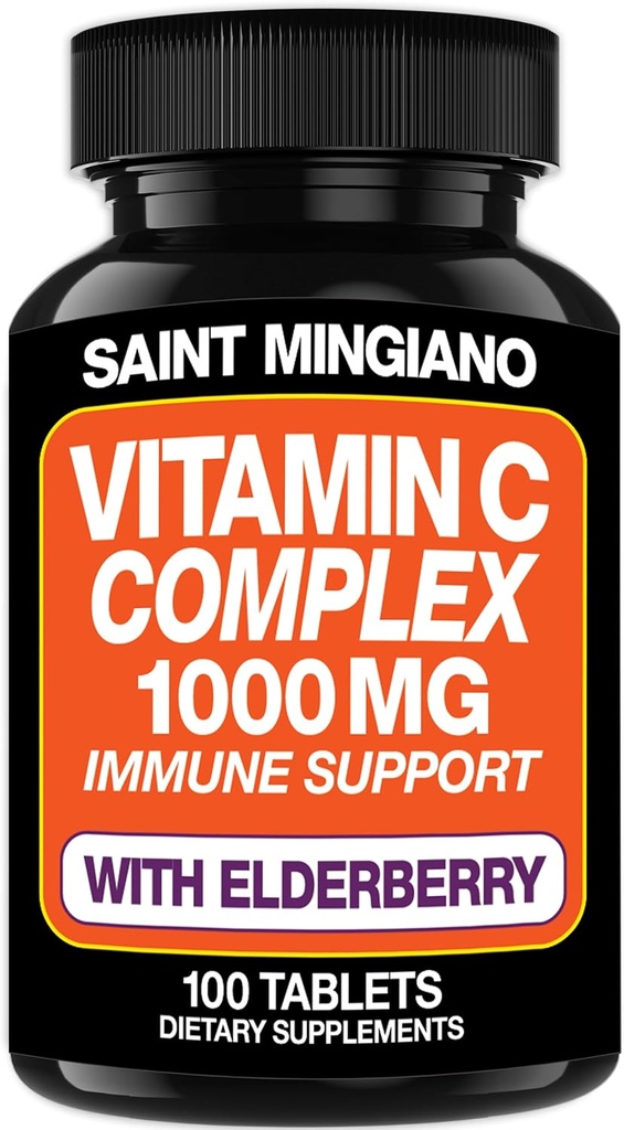 Vitamín C 1000mg s bazovým doplnkom - Double The Standard Dávkovanie s 14 konkrétne formulované zložky - 100 Kapsula / 3 mesiace 